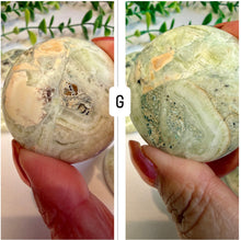 Load image into Gallery viewer, Green Maligano Jasper Round Palm Stones from Indonesia
