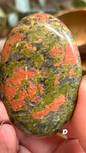 Load image into Gallery viewer, Unakite Palmstone|Consciously Sourced|Crystal Carving
