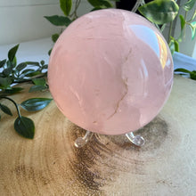 Load image into Gallery viewer, Rose Quartz Sphere (8cm) from Madagascar
