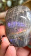 Load image into Gallery viewer, Labradorite Palms (Small)|Consciously Sourced|Crystal Carving
