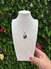 Load image into Gallery viewer, Seraphinite Oval Necklace set in 925 Silver
