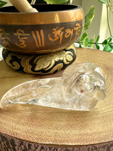 Load image into Gallery viewer, Clear Quartz Raven Skull Carving - Horis
