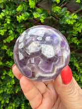 Load image into Gallery viewer, Chevron Amethyst Sphere|Dream Amethyst
