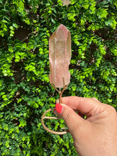 Load image into Gallery viewer, Natural Pink Lemurian Quartz on Custom Stand
