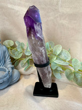 Load image into Gallery viewer, Amethyst Root in Stand|Amethyst from Brazil|Consciously Sourced|Natural Amethyst|Crystal in Stand|Statement Crystal
