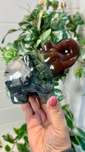 Load image into Gallery viewer, Red Moss Agate Elephant
