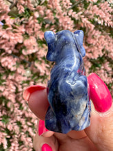 Load image into Gallery viewer, Sodalite Dog Carving|Natural Sodalite|Crystal Carving|Ethically Sourced
