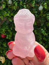 Load image into Gallery viewer, Rose Quartz Buddha Carving
