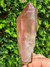 Load image into Gallery viewer, Natural Pink Lemurian Quartz on Custom Stand
