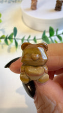 Load image into Gallery viewer, Alashan Agate Faceted Bear with Love Heart Carving
