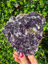 Load image into Gallery viewer, Lepidolite and Mica Slice with Smokey Quartz|Slab
