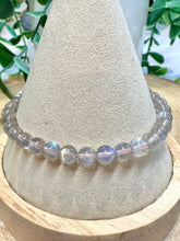 Load image into Gallery viewer, High Quality Labradorite 5-6mm Beaded Bracelet|Consciously Sourced|Gemstone Stretch Bracelet|Crystal Beaded Bracelet
