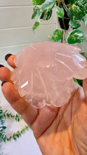 Load image into Gallery viewer, Rose Quartz Rose Carving on Custom Stand|Home Decor
