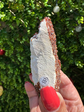 Load image into Gallery viewer, Spessartine Garnet on Feldspar Specimen
