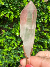 Load image into Gallery viewer, Natural Pink Lemurian Quartz on Custom Stand
