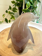 Load image into Gallery viewer, Druzy Agate Penguin Carving - Icey B
