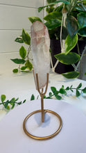 Load image into Gallery viewer, Natural Pink Lemurian Quartz on Custom Stand from Brazil
