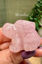 Load image into Gallery viewer, Rose Quartz Bunny Rabbit|Rabbit Crystal Carving|Consciously Sourced|Crystal Carving|Crystal Gifts
