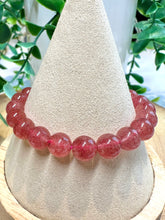 Load image into Gallery viewer, Strawberry Quartz 8mm Stretch Beaded Bracelet
