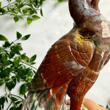 Load image into Gallery viewer, Ocean Jasper Skull with Phoenix|Home Decor|Crystal Decor
