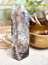 Load image into Gallery viewer, Mosaic Chalcedony Quartz Tower|Minas Gerais Brazil|Tower|Point|Ethically Sourced
