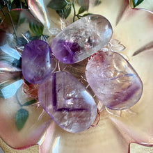 Load image into Gallery viewer, Phantom Amethyst Palm Stones from Brazil
