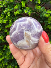 Load image into Gallery viewer, Chevron Amethyst Sphere|Dream Amethyst

