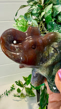 Load image into Gallery viewer, Red Moss Agate Elephant
