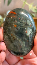 Load image into Gallery viewer, Bloodstone Palmstone|Consciously Sourced|Crystal Carving
