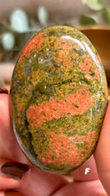 Load image into Gallery viewer, Unakite Palmstone|Consciously Sourced|Crystal Carving
