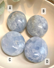 Load image into Gallery viewer, Blue Calcite Palmstones|Consciously Sourced|Palms
