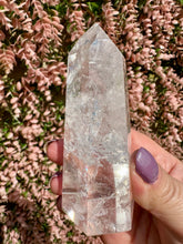 Load image into Gallery viewer, Clear Quartz Point from Brazil|Natural Clear Quartz|Clear Quartz Tower| Master Healer|Consciously Sourced
