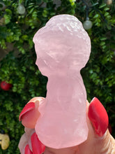 Load image into Gallery viewer, Rose Quartz Buddha Carving
