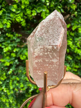 Load image into Gallery viewer, Natural Pink Lemurian Quartz on Custom Stand
