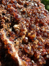 Load image into Gallery viewer, Spessartine Garnet on Feldspar Specimen

