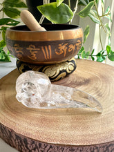 Load image into Gallery viewer, Clear Quartz Raven Skull Carving - Horis
