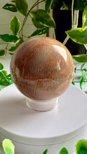 Load image into Gallery viewer, Peach Moonstone 8cm Sphere with stand
