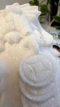 Load image into Gallery viewer, White Sparkley Jade Marble Dragon Turtle
