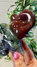 Load image into Gallery viewer, Red Moss Agate Elephant
