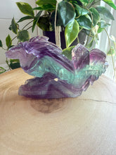 Load image into Gallery viewer, Fluorite Dragon Carving
