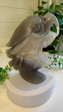 Load image into Gallery viewer, Hand Carved Agate Eagle with Amethyst
