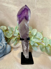 Load image into Gallery viewer, Amethyst Root in Stand|Amethyst from Brazil|Consciously Sourced|Natural Amethyst|Crystal in Stand|Statement Crystal
