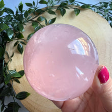 Load image into Gallery viewer, Rose Quartz Sphere (8cm) from Madagascar
