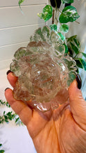 Load image into Gallery viewer, Smokey Quartz Rose Carving on Custom Stand|Home Decor
