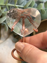 Load image into Gallery viewer, Smokey Quartz Heart on Stand|Crystal Carving|Consciously Sourced|Brazil
