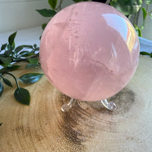 Load image into Gallery viewer, Rose Quartz Sphere (8cm) from Madagascar
