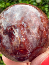 Load image into Gallery viewer, Fire Quartz Sphere from Madagascar with stand. Approx 5.5cm
