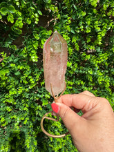 Load image into Gallery viewer, Natural Pink Lemurian Quartz on Custom Stand
