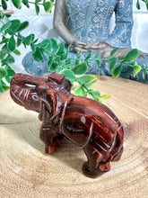 Load image into Gallery viewer, Red Tigers Eye Elephant Carving
