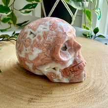 Load image into Gallery viewer, Pink Petal Agate Skull
